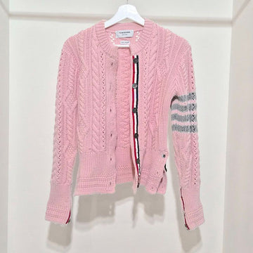 THOM BROWNE Kabelstrick Wolle Cardigan 38 (L475547) 156519200