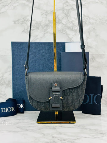 Dior Mini Flap Oblique Crossbody Bag Black 156519231