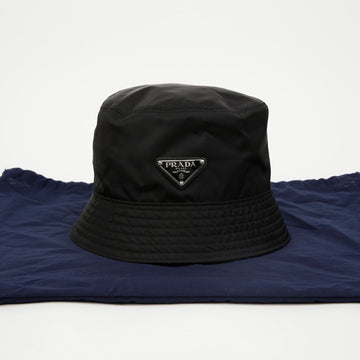 Prada Re-Nylon Logo Bucket Hat M Size 156209160