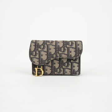 Dior S5610CTZQ Saddle Flap Card Wallet 156209282