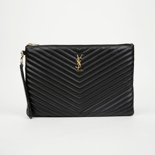 SAINT LAURENT Dokumentenhalter Clutch mit Monogramm 440222 156276940 [P]