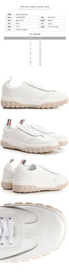 Thom Browne 24SS Three Stripes Tab Field Sneakers White 05584 100 79746933 [P]