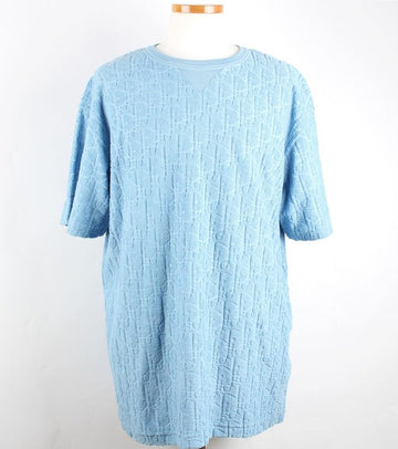 Dior Terry Cotton Jacquard T-Shirt Blue XL 156542036