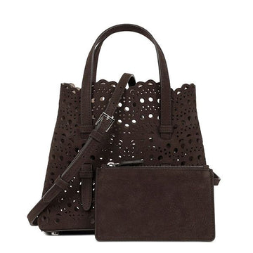 ALAIA Tote Bag Mina 20 in Braun 156545264