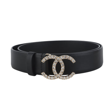 CHANEL Gold Crystal CC Women’s Belt 75/30 156547261