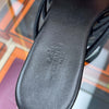 Hermes NORIA Sandal Leather Slipper Black H262093 156552703 [P]