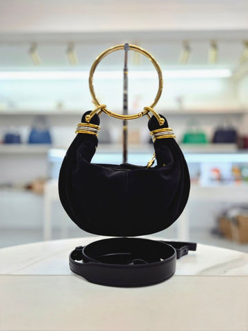 CHLOE Mini-Hobo-Schultertasche aus Wildleder CH25US623P 156557218