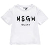 MSGM Kids Logo Short Sleeve T-Shirt 156557774 [P]