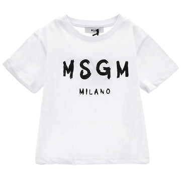 MSGM キッズロゴTシャツ S6MSJUTH001 001-K 156557774