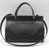SALVATORE FERRAGAMO 21 H110 Schultertasche aus schwarzem Ganichini MEERA 156558120 [P]