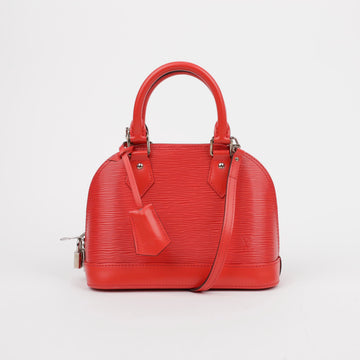 Louis Vuitton Alma Coclico BB Epi Leather Tote Crossbody Bag Red 155588914