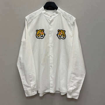 Louis Vuitton Nigo Print Tiger Mandarin Collar Long Sleeve Shirt (105) 156559028