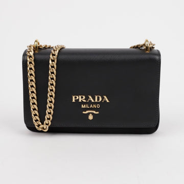 PRADA フラップチェーンショルダークロスバッグ 1BD144 155938739