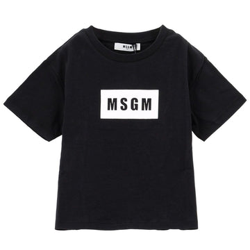 MSGM Kids Logo Short Sleeve T-Shirt 156559148