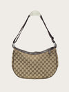 Gucci Brown GG Canvas Crescent Shoulder Crossbody Bag 156559463 [P]