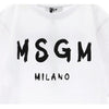 MSGM コットン 半袖 ワンピース 26SS キッズ ロゴ 001-K 156560028 [P]