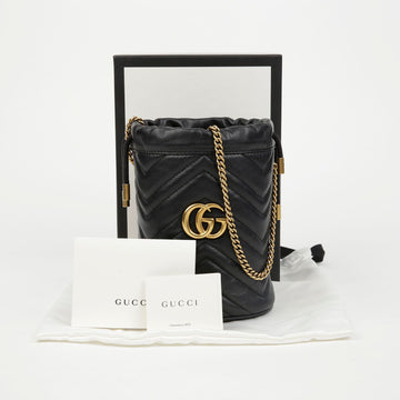 GUCCI 575163 GG Marmont Bucket Mini Schulter Crossbody Bag 156209577