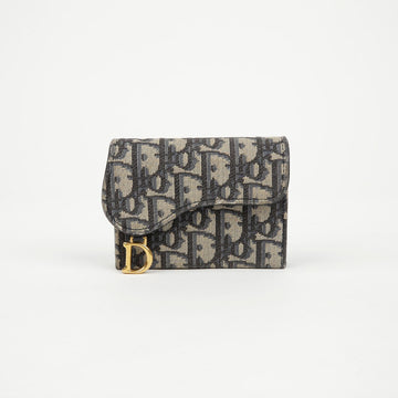 Dior Oblique Accordion Saddle Card Holder 156276805