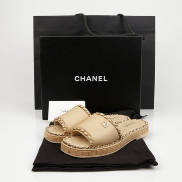 CHANEL Kettenmule Slipper Größe 36 156277082