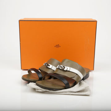 HERMES エビニューサンダル 37 156288708