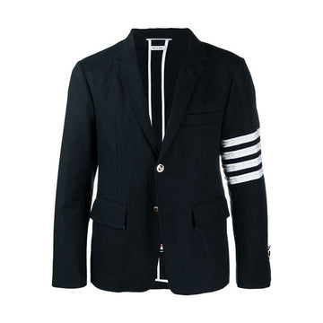 THOM BROWNE Klassischer Blazer mit diagonalen Streifen Navy 151784332
