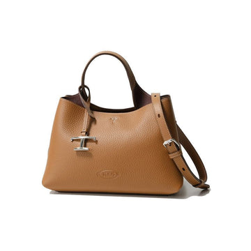 TODS 26SS タイムレス ロゴ マイクロ トートショルダーバッグ キャメル XBWAPAEL000 QRI 9P13 150726836