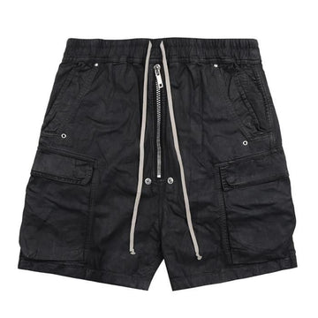 Rick Owens Drawstring Cargo Pocket Shorts 156576507