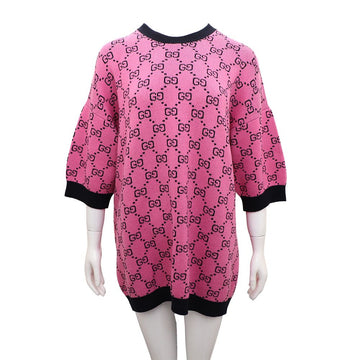 Gucci Short Sleeve Pink Sweater Knit 662038 156577449