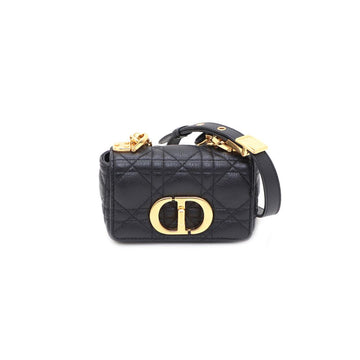 Dior Black Cannage Micro Shoulder Bag CARO 156577832