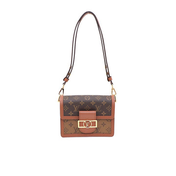 LOUIS VUITTON Mini Dauphine Schultertasche mit Monogramm-Rückseite 39369067 156577896