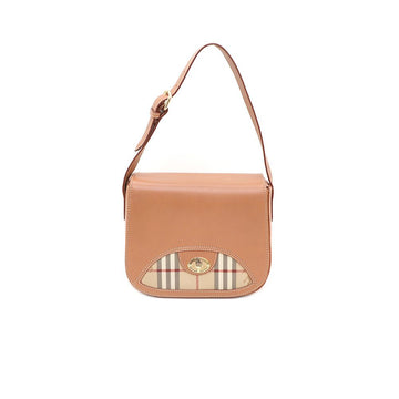 BURBERRY Karierte Leder-Schultertasche 42291078 156577938