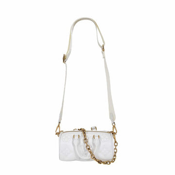 Louis Vuitton Monogram Bubblegram Papillon BB Mini Tote Bag White M59827 156577943