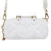 LOUIS VUITTON Monogram Bubblegram Papillon BB Mini Tote Bag Weiß M59827 156577943 [P]