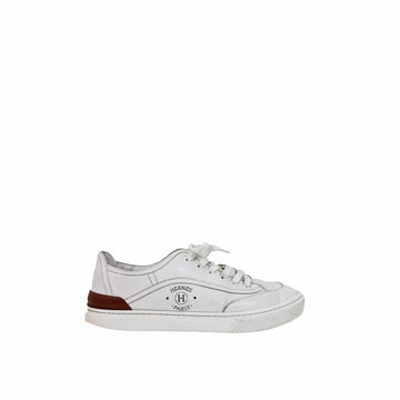 Hermes Get Leather Sneakers Blanc White H231725ZH90 156577945