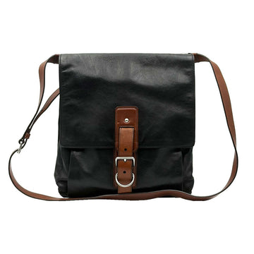 Prada Black Grace Folding Messenger Bag with Silver Tone Belt Strap VA0805 156581409