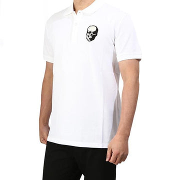 ALEXANDER MCQUEEN Skull Patch Polo T-Shirt 156582691