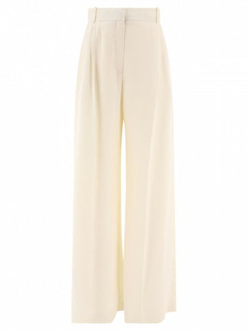 Alexander McQueen Women's Double Pleated Wide Leg Pants 790676 QEAFI9015 149122212