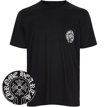 CHROME HEARTS Schwarzes Horseshoe Pocket T-Shirt 156590686