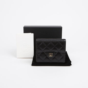 CHANEL キャビア クラシック スモール 二つ折り財布 AP0231 156204056