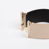 CHANEL Logo Double Bangle Bracelet Size M 156352456 [P]