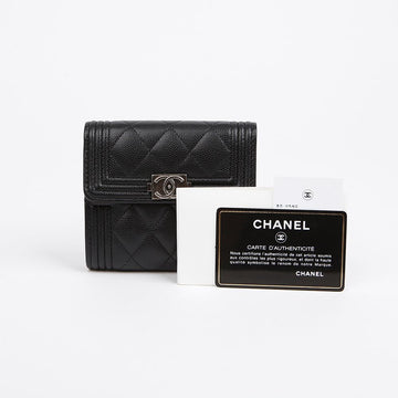 CHANEL キャビア ボーイ フラップ 財布 A80734 156489547