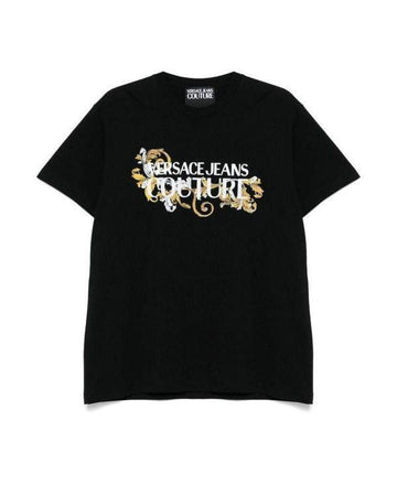 Versace Logo Print Baroque T-shirt 78GAHC05CJ01C G89 151104105