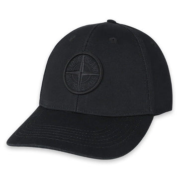 Stone Island Embroidered Logo Cotton Ball Cap for Men (Black) 9100013 S0248 V0029 148674706
