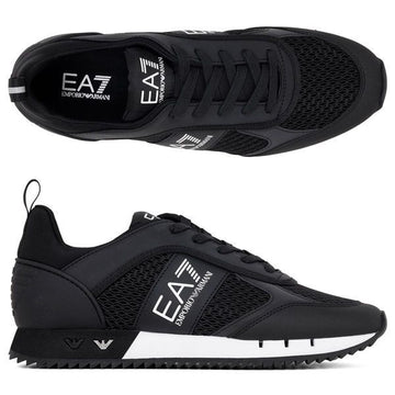 EA7 Black White Mesh Sneakers 156591611