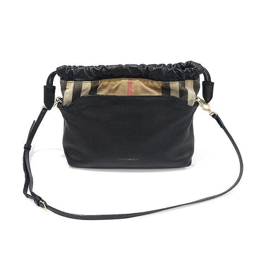 Burberry Black Leather House Check Little Crush Clutch Crossbody Bag 3958956 156591919