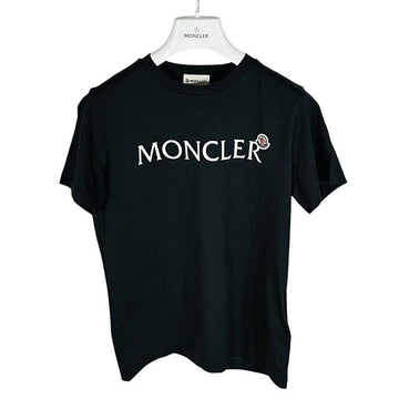 MONCLER Damen T-Shirt mit Logo Kurzarm Schwarz 12A 8C00010 89AFV 999 156517070