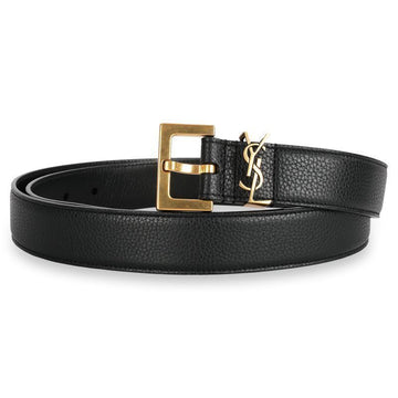 SAINT LAURENT モノグラム ゴールド ロゴ ベルト（ブラック） 634440 DTI0W 1000 61121962