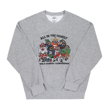 WILD DONKEY Heather Grey Unisex Sweatshirt 151112668