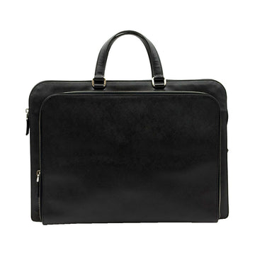 Prada Black Saffiano Triangle Logo Briefcase 0023 156592816