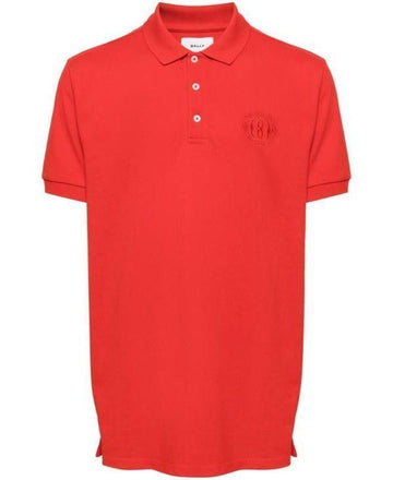 Bally Embroidered Logo Polo Short Sleeve T-Shirt MJE03ICO228 U385 152202256